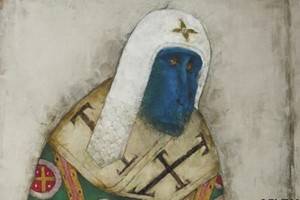Русский художник из Латвии заменяет лики православных святых мордами обезьян