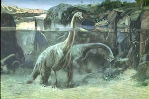 Динозавры не могли жить на суше?