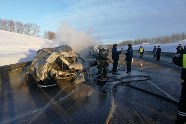 Жуткое ДТП в Воронежской области унесло жизни семи человек, сгоревших в своих автомобилях