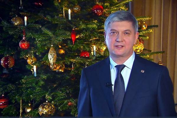 Александр Гусев впервые поздравил воронежцев с Новым годом в качестве главы региона