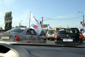 В Воронеже прошла демонстрация автомобилистов против хамства и бесконтрольности
