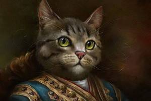 Кошки Эрмитажа увековечены в парадных портретах