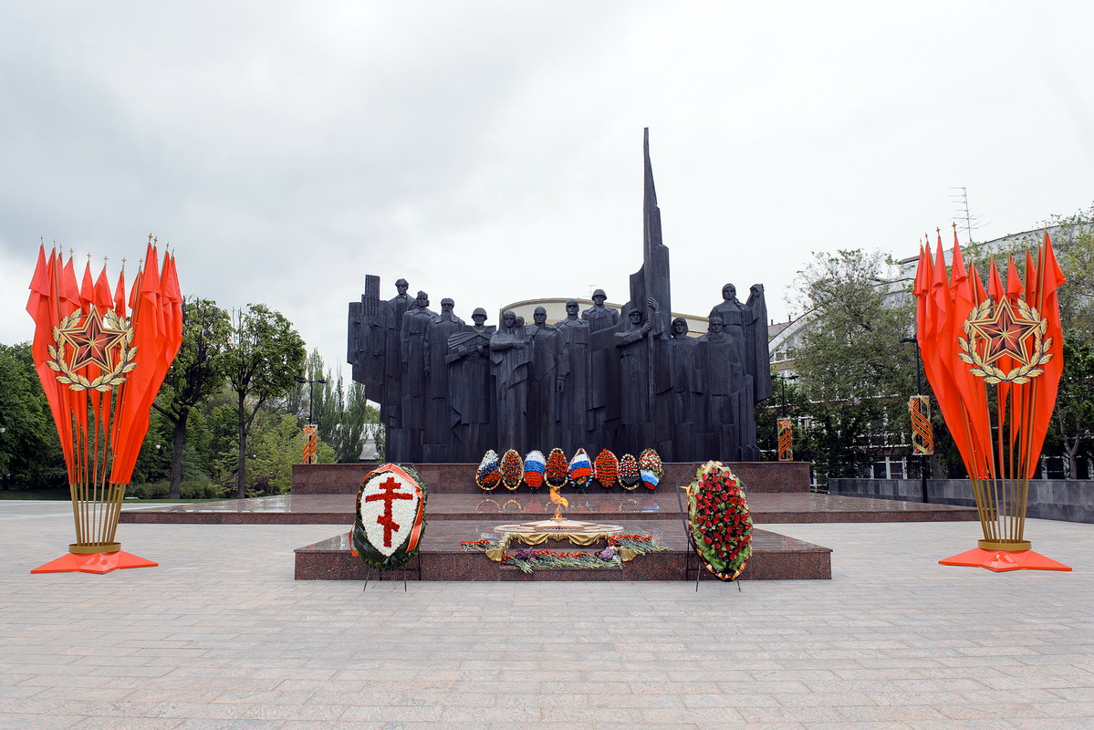 Мемориальный комплекс площадь Победы Воронеж
