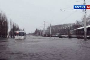 Репортаж о потопе и ужасных дорогах в Воронеже показали по федеральному каналу