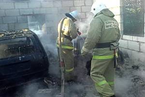 Ночью в Воронежской области горели автомобили