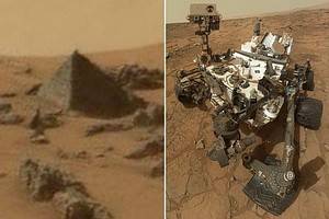 Марсоход обнаружил на Красной планете пирамиду идеальной формы