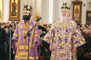 Митрополит Сергий  совершил литургию и Чин Торжества Православия