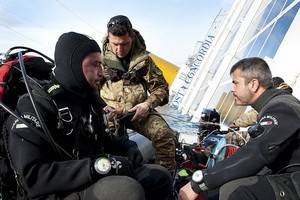 Внутри «Коста Конкордия» аквалангисты задыхаются от трупного запаха