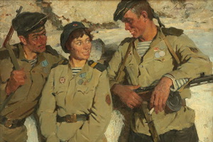 В Воронеже открылась выставка живописи Студии военных художников им. М.Б. Грекова «Грековцы. Под знаменем Победы»