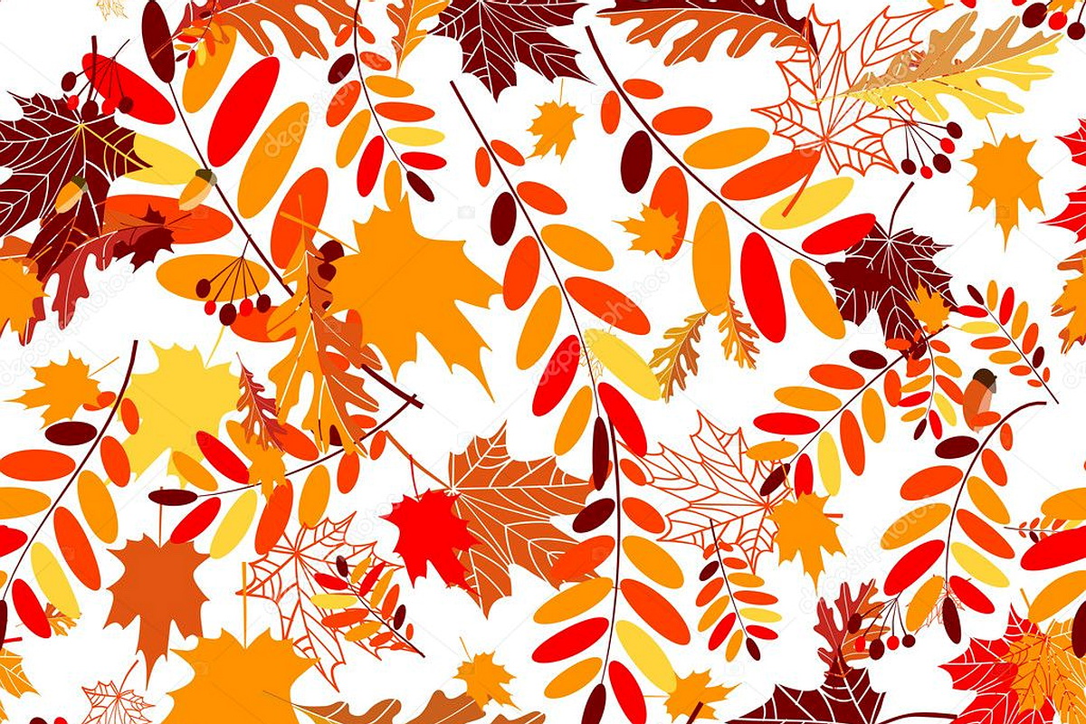 Осенние узоры с кленовыми листьями и ветками вектор