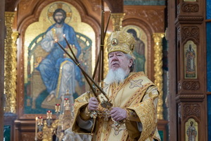 Митрополит Сергий, которого СМИ провожают на покой, совершил архиерейское богослужение в Благовещенском кафедральном соборе