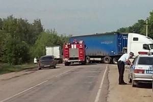 Под Воронежем пассажирский автобус столкнулся с грузовиком, есть пострадавшие
