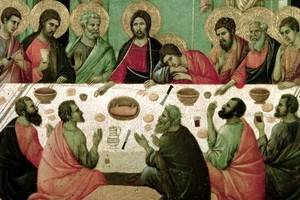 С каждым веком в ходе тайной вечери апостолы съедали все больше