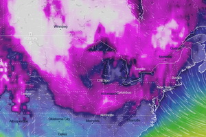 Весь мороз ушёл в Америку, где температура на 30 градусов ниже нормы