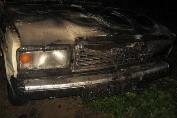 В Воронеже автомобиль загорелся прямо на перекрёстке